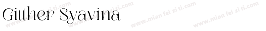 Gitther Syavina字体转换